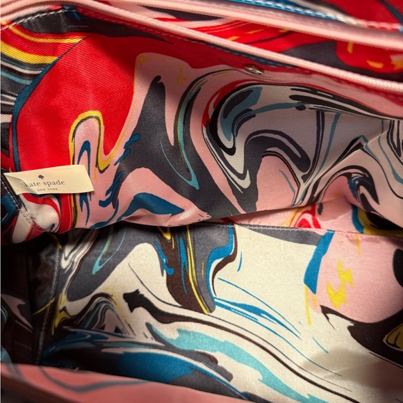 Brown Leather KATE SPADE Satchel - Crossbody Bag w/ Double Handles. Like new. - Picture 3 of 4